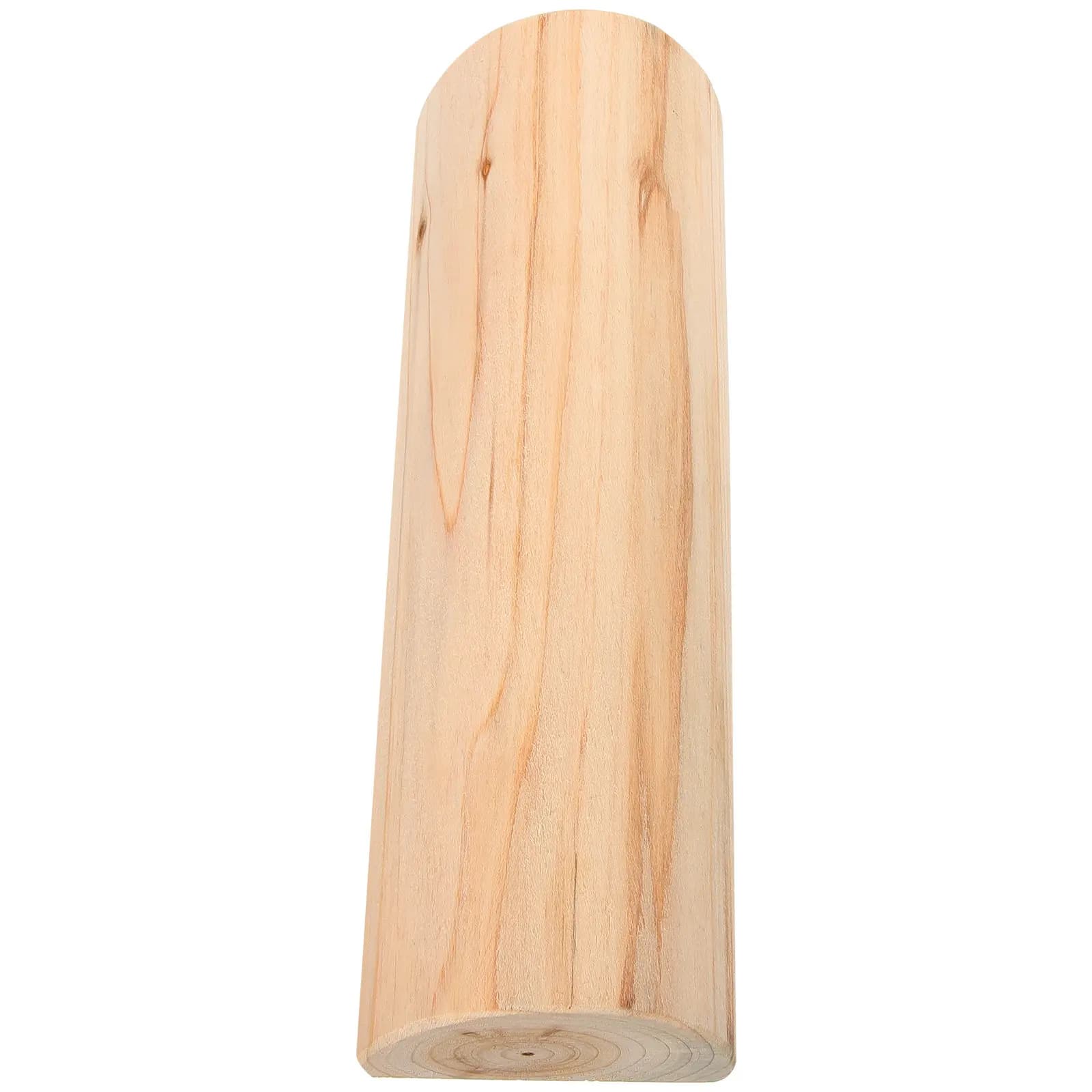 Cuscino Cervicale in Legno Massello Compatto e Portatile per Supporto del Collo, Uso Quotidiano, Sauna, Bagno Turco, Supporto Lombare e Allineamento della Schiena