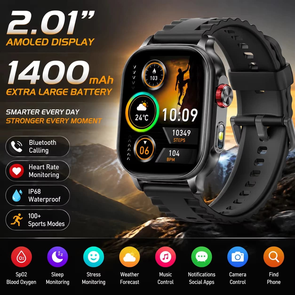 2026 New Bip 6 Smartwatch men Sports IP68 Waterproof Built-in 24H Heart Rate BT Call Ladies Fashion Smartwatch For Android IOS
