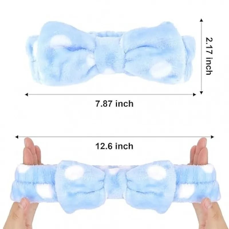 Set di 4 Fermagli per Capelli Blu con Fiocco, Accessorio Adorabile per Donne, Fascia per Capelli alla Moda