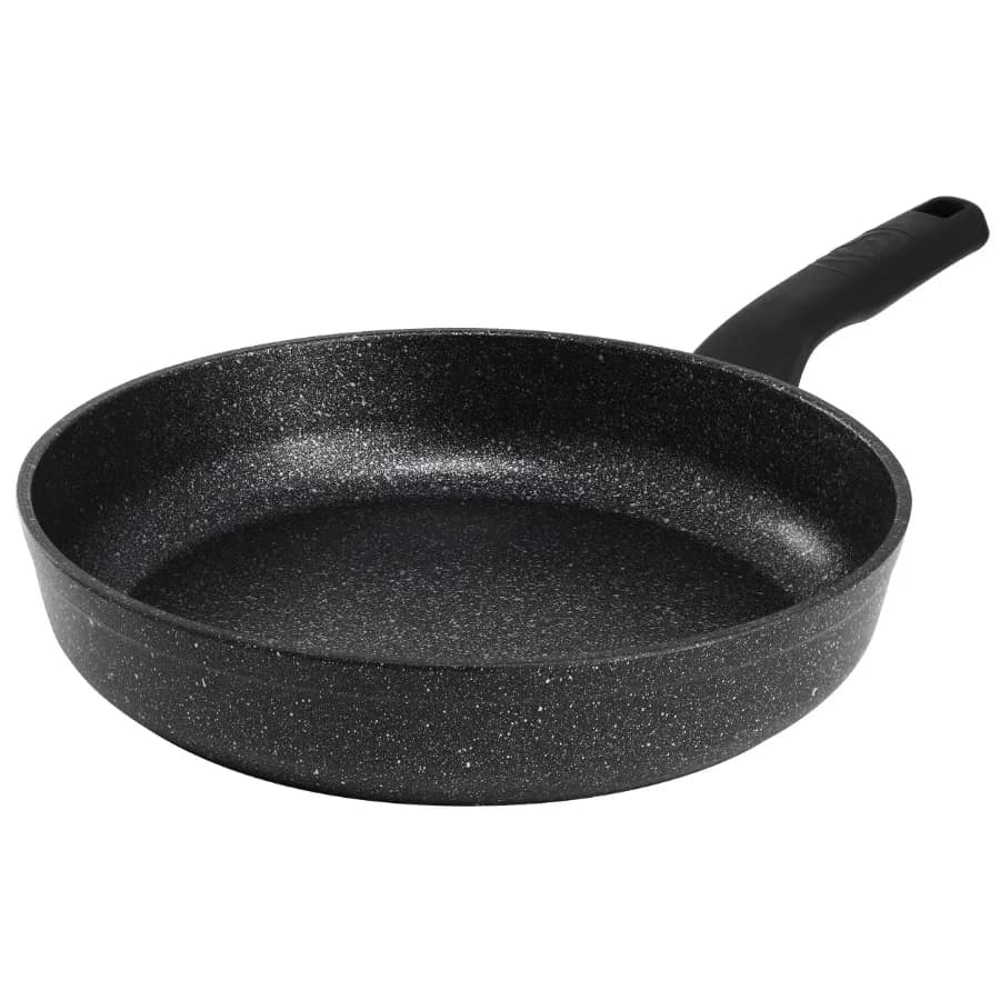 Ornella Nonstick 9.5 Inch Aluminum Frying Pan in Granite Black
