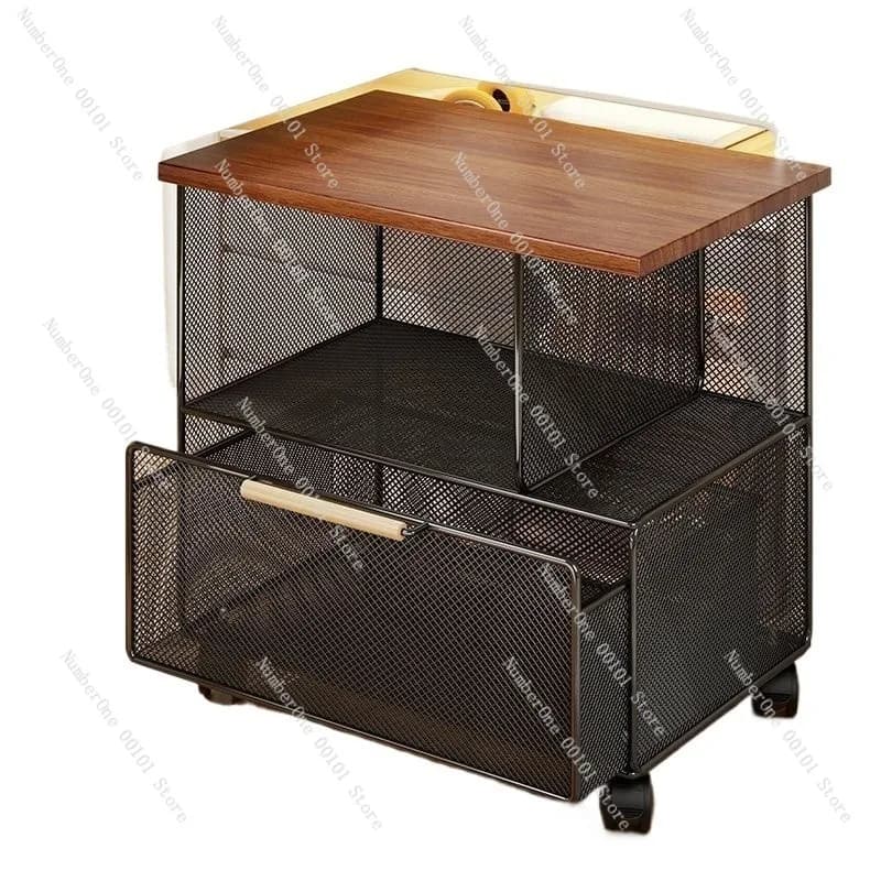 Carrello Portadocumenti Mobile per Ufficio, Scaffale Sotto Scrivania, Organizzatore con Ruote per Archiviazione
