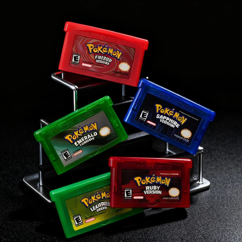 Serie di giochi Pokemon-GBA, cartuccia per videogiochi a 32 bit, scheda console EMERALD FIRERED LEAFGREEN RUBY SAPPHIRE