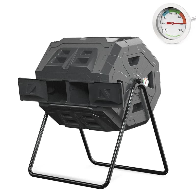 Home Garden Aerobic Rotating Composting Bucket Outdoor Courtyard Fallen Leaves School Rural Kitchen Waste Fermentation Compostin