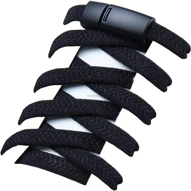 Lacci con chiusura magnetica senza lacci Sneakers lacci elastici Bambini Adulti Piatti senza cravatta Lacci per scarpe Accessori per scarpe