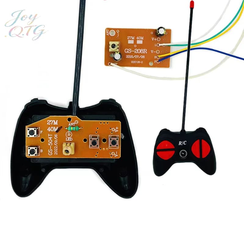 Sistema Radio con Trasmettitore e Ricevitore PCB 40MHz con Antenna per Auto e Camion Giocattolo