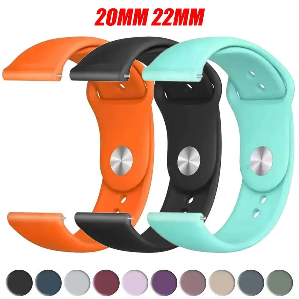 Cinturini per Samsung Galaxy watch 6/5/pro/4 Bracciale classico in silicone Huawei watch GT 4-2-2e-3-3 pro 41mm 46mm18mm 20mm 22mm band