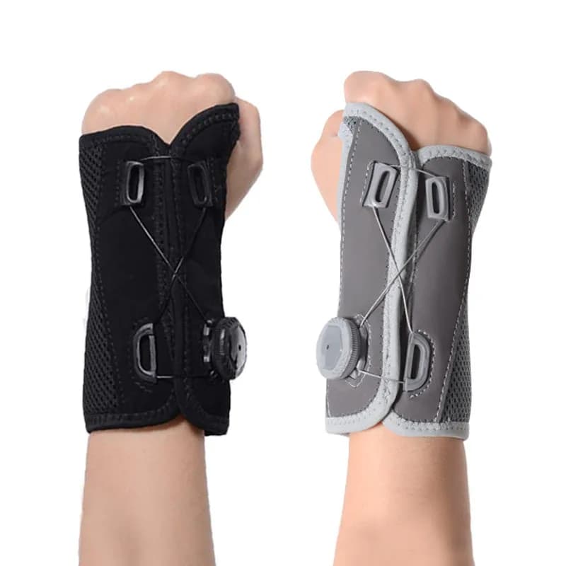 Protezioni per il polso rotanti Protezioni per il polso fitness fisse per prevenire distorsioni con strisce di alluminio che supportano le protezioni per il polso