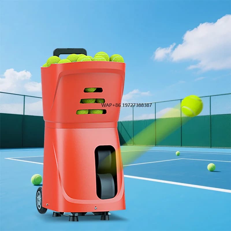 Lanciatore di allenamento per interni/esterni con macchina per palline da tennis controllata da APP di vendita calda per stadio/ponde sportive