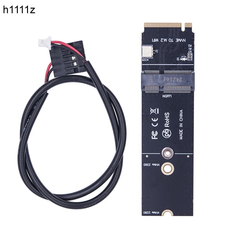NGFF M.2 Wifi A + E Chiave a NVME PCI Express Porta SSD Convertitore Adattatore Per AX200 AX210 8265 7260AC WiFi BT Scheda di Espansione Wireless