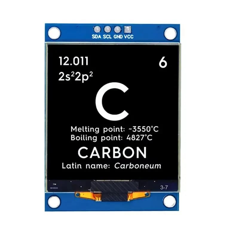 [LXYA68Z!] OLED 1.5 Inch 128X128 for Arduino, OLED Display Module 128X128 I2C for STM32, OLED Screen for Raspberry Pi
