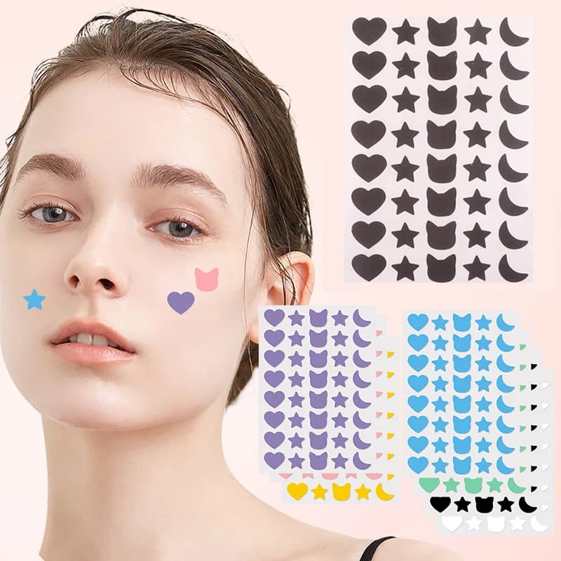 280Pcs Invisible Acne Patches Removal Pimple Anti-Acne Hydrocolloid Patches Spots Marks Concealer Repair Sticker Waterproof