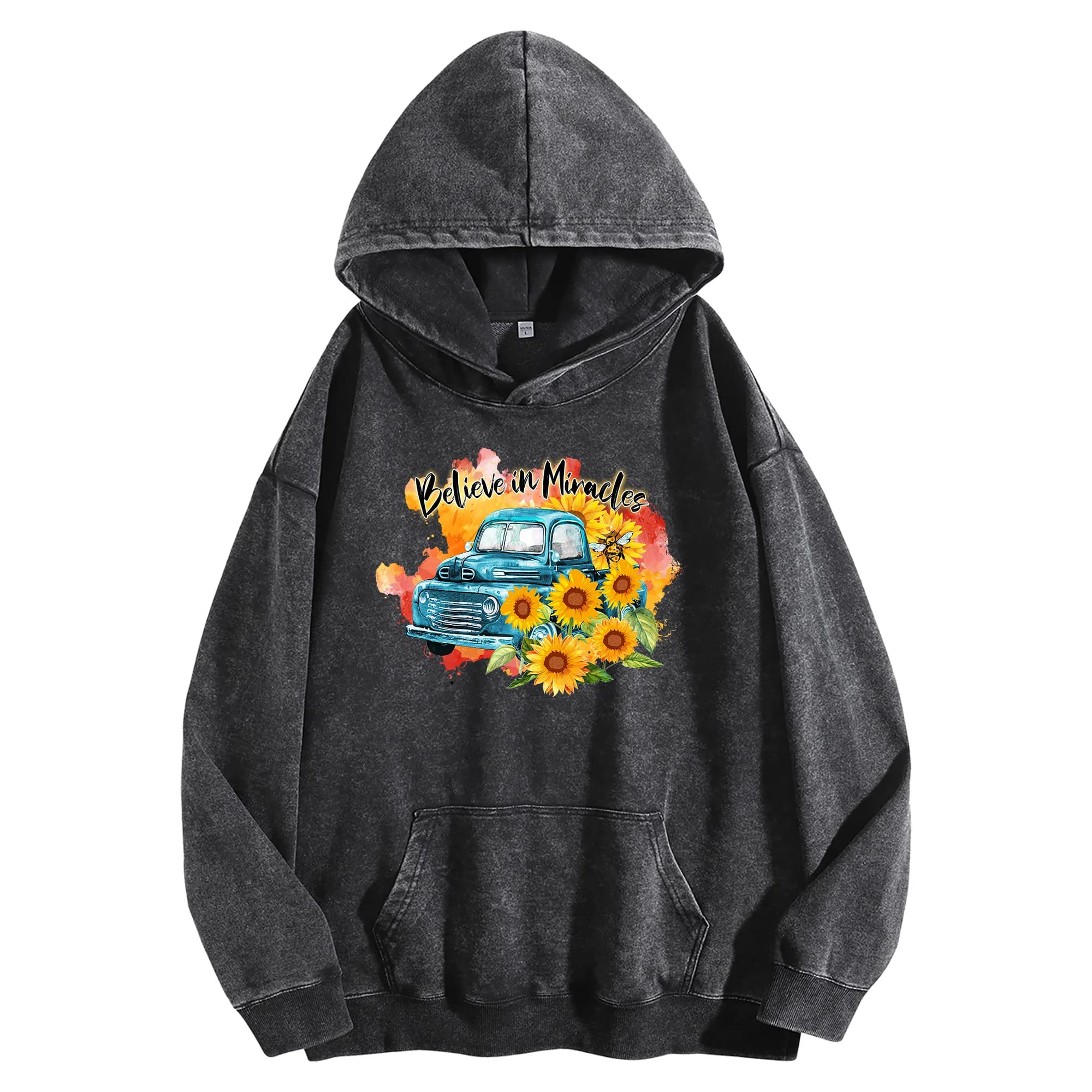 Cree in Vintage Graphic Hoodie 400G Pullover Streetwear Oversize Unisex Christmas Gift and New Year's Eve