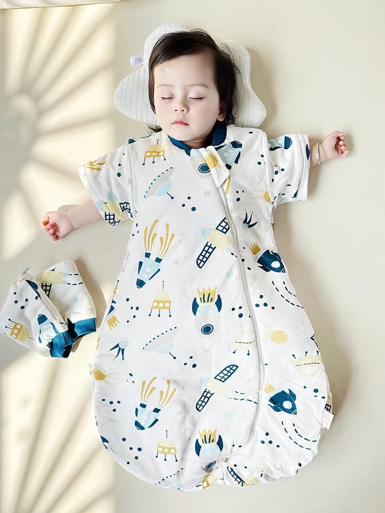 2.5Tog Spring & Autumn Children's sleeping bag U-shaped animated cotton for children in pure cotton Anti-shoe Quilt for children 0-3 years