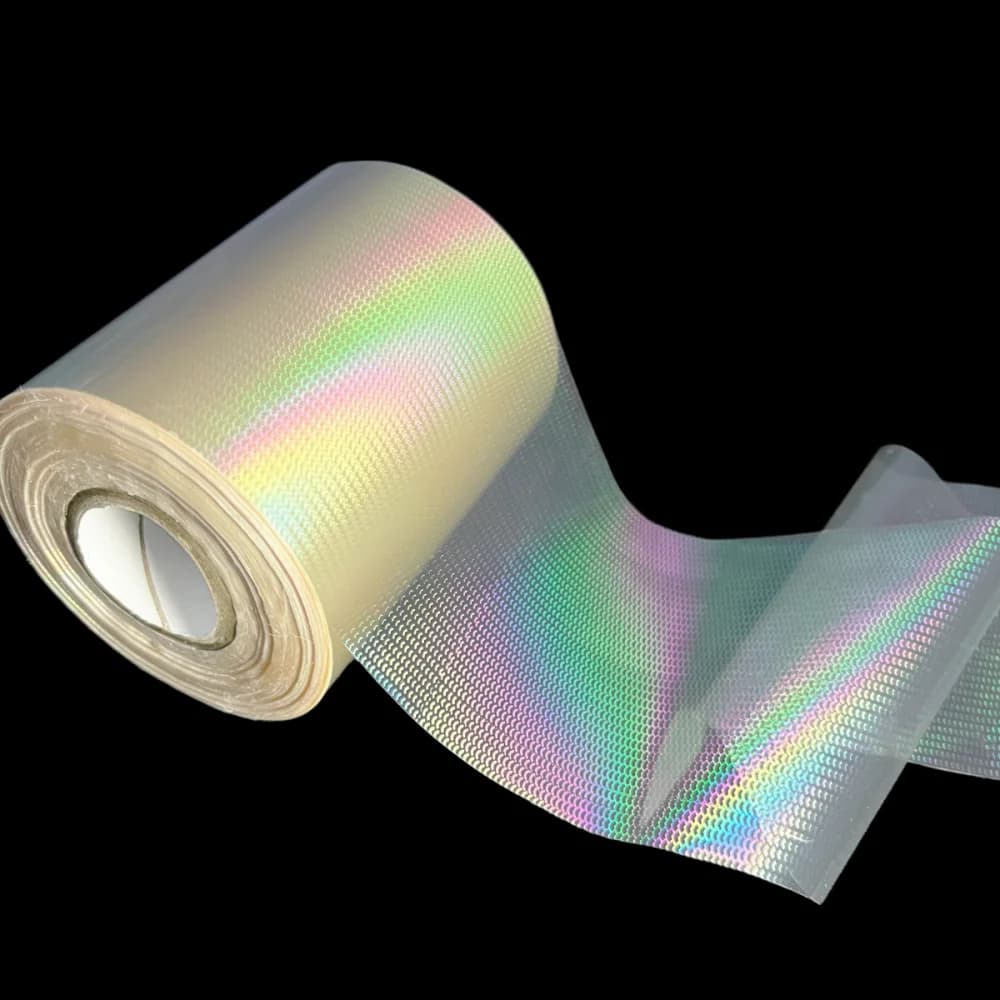 8CM 5M Piccola Scala di Pesce Trasferimento di Calore Lamina di Stampa a Caldo Richiamo di Pesca FAI DA TE Materiale Personalizzato Trasparente Pellicola Laser Olografica Jig