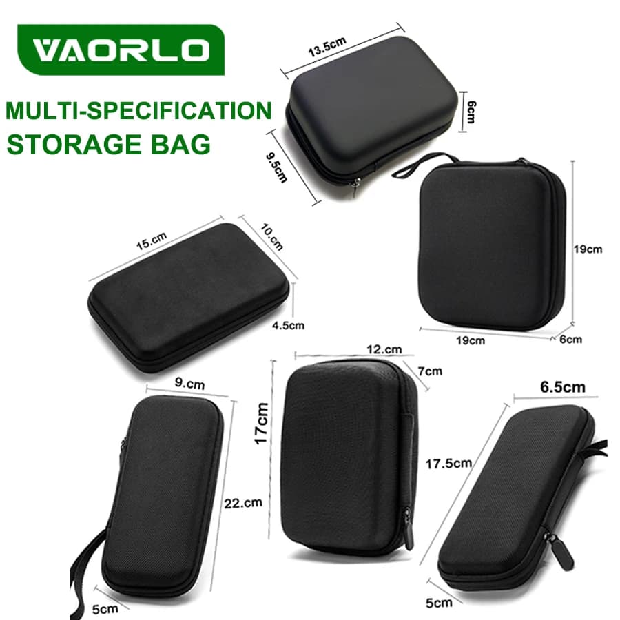 1/2 pcs portable bag in Eva case with zipper protection bag for cell phone charger bag for mobile hard drive case for cable data disk U