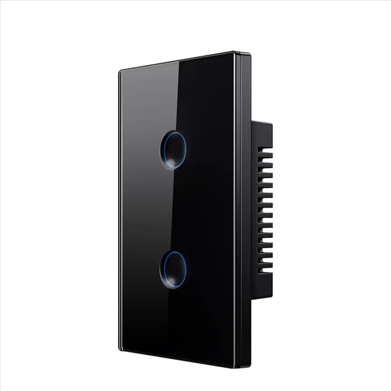 ABPQ-Tuya Wifi Smart Touch Switch 110-240V 2.5D Stile concavo Zigbee3.0 Ripetitore di segnale Funziona con Alexa Google Home 2 Gang