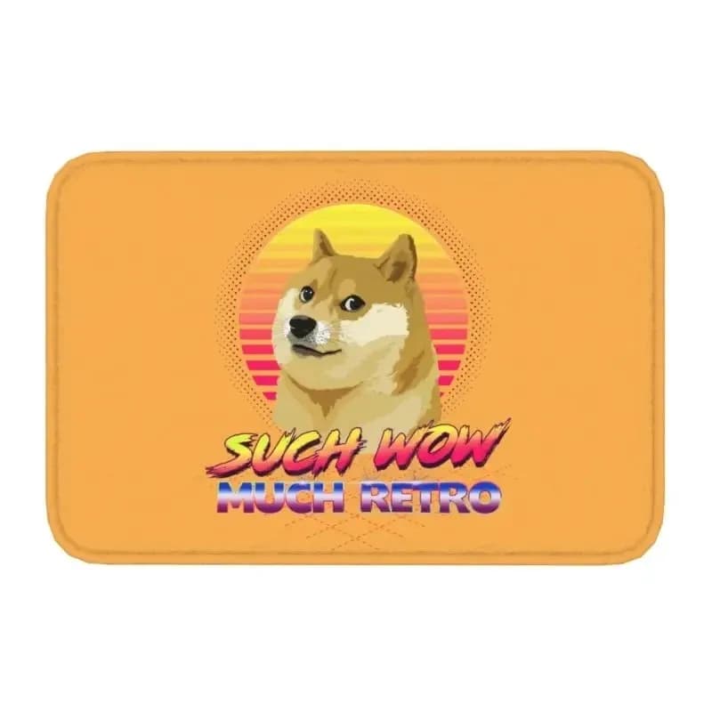 Cute Dog Doormat Cheems Pattern Carpet Room Decoration Bathroom Living Room Anti Slip Rug