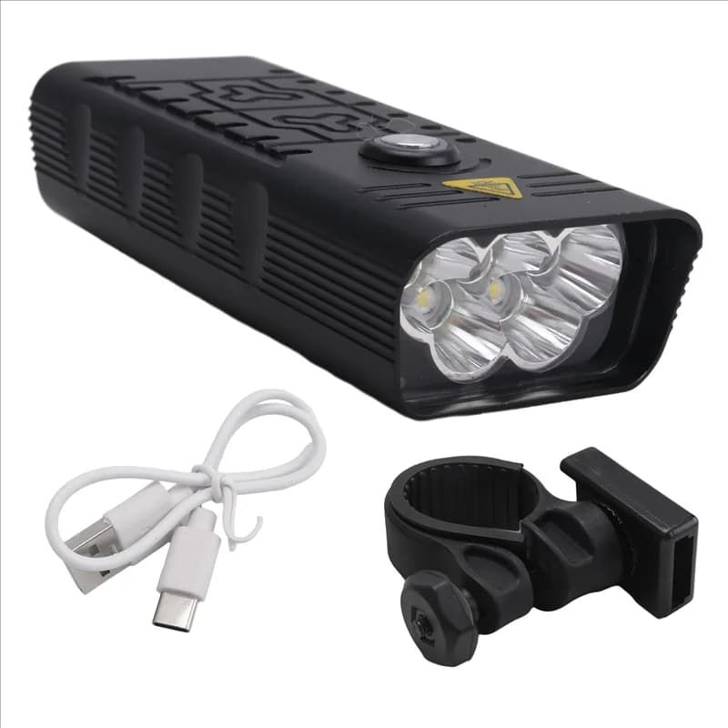 A74K-Luce per bici Luce per bicicletta super luminosa IP65 Set di fari e fanali posteriori per bici ricaricabili tramite USB e impermeabili