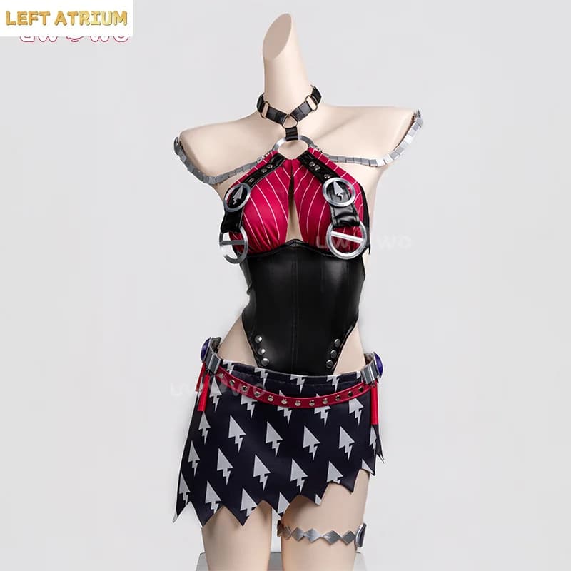 UWOWO Jane Doe Cosplay Collab Series: Costume Cosplay di Halloween della serie Zenless Zone Zero/ZZZ Jane Doe Nocturne of Light
