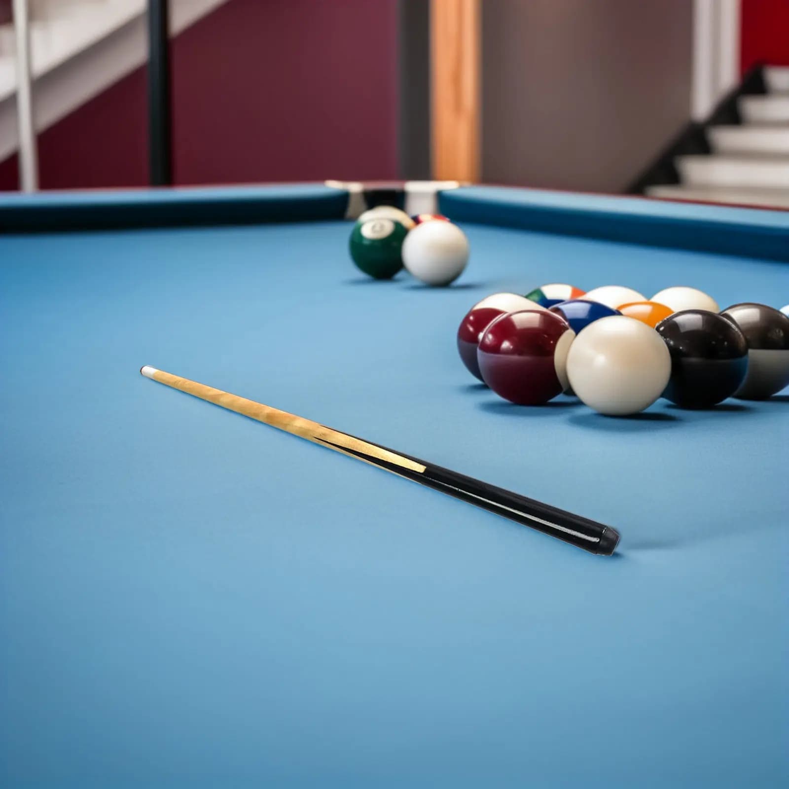 Set da 1 Stecca da Biliardo Corta in Legno, Facile da Controllare, per un Break Preciso, per Biliardo e Pool Bar