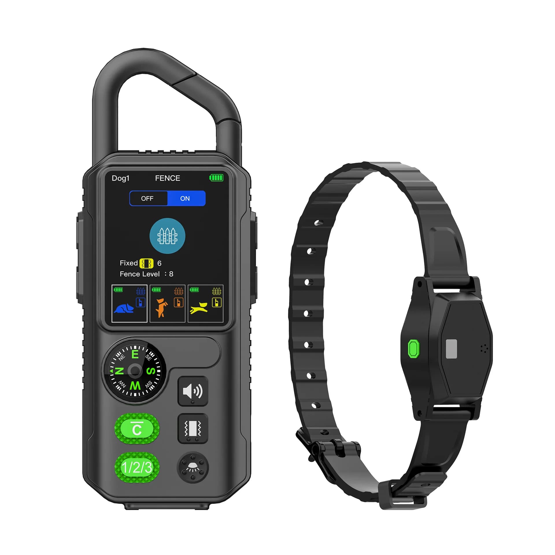 Wireless Dog Fence, Waterproof Outdoor Pet Containment System, Smart Electronic Collar, 1000ft Range, Train Dogs Safely