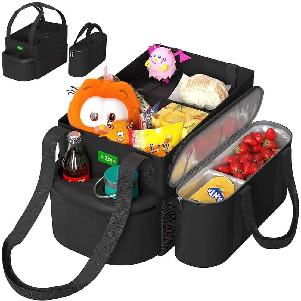 Organizer per Sedile Auto Grande con Borsa Termica Rimovibile per Sedile Anteriore o Posteriore, per Bambini e Adulti. Versatile per Ogni Occasione. Spedizione Gratuita.