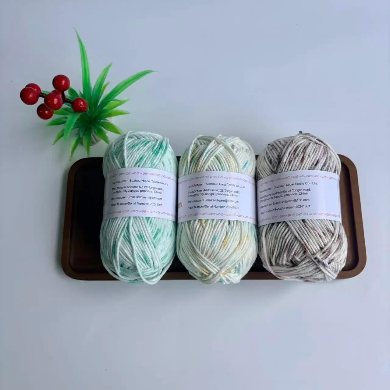 3pcs/120G（60% cotton, 40% acrylic) handmade knitting supplies，suitable for crocheting scarves, placemats, home goods, etc.