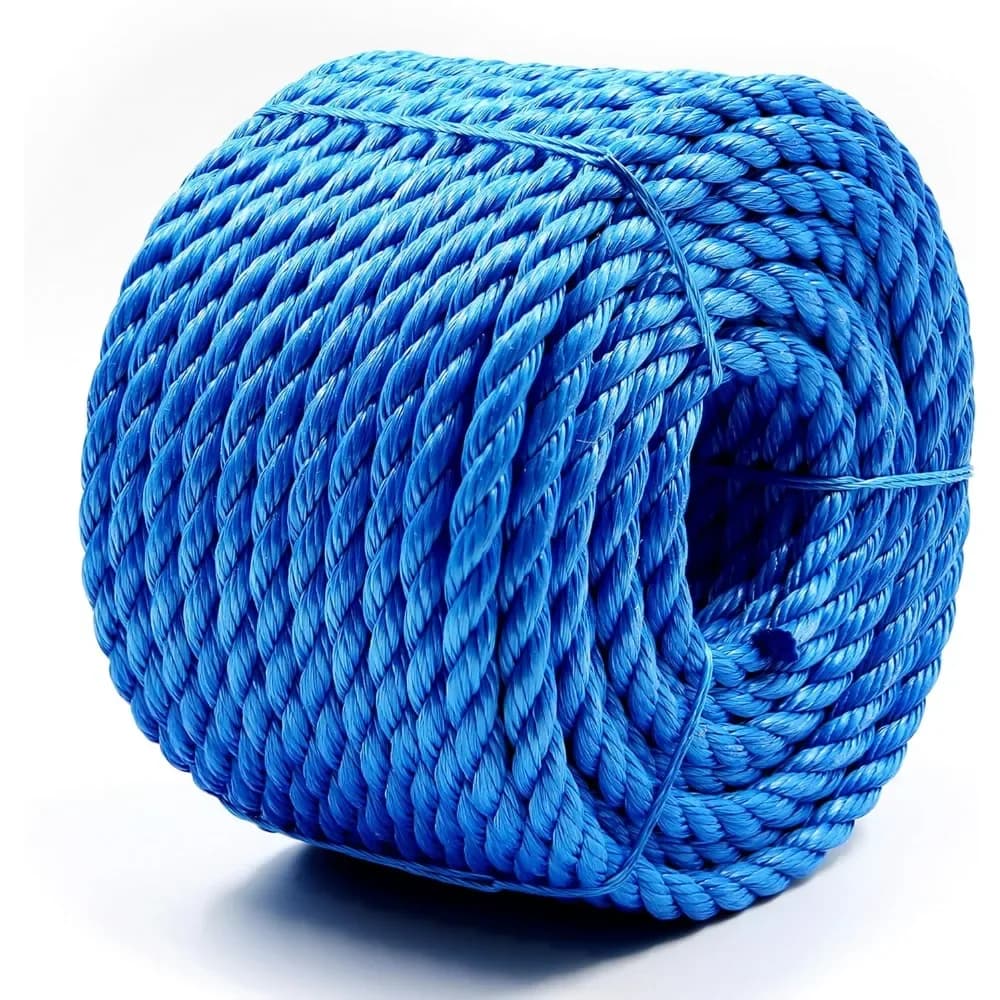 Corda in Polipropilene Resistente alle Intemperie, Impermeabile per Piscina, Nautica, Campeggio, Costruzioni, Blu 3/8in X 98FT