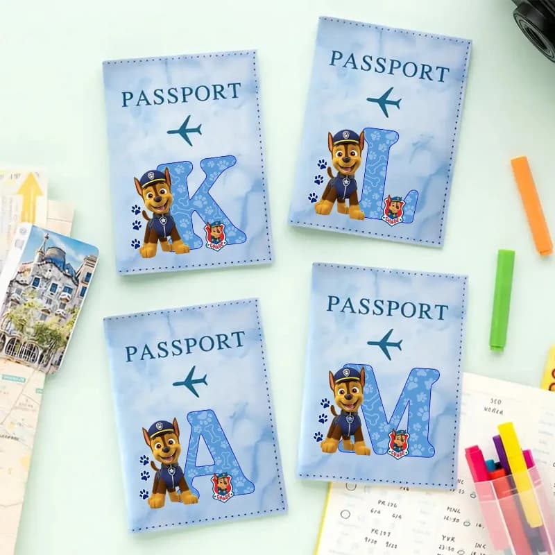 PAW Patrols Passport Holder for Travel Essentials Passport Wallet Cover Case Travel Accessories,Passport Book Holders Gift