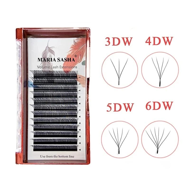 W 3D 4D 5D 6D 7D, natural, soft, light, full and dense for fast application