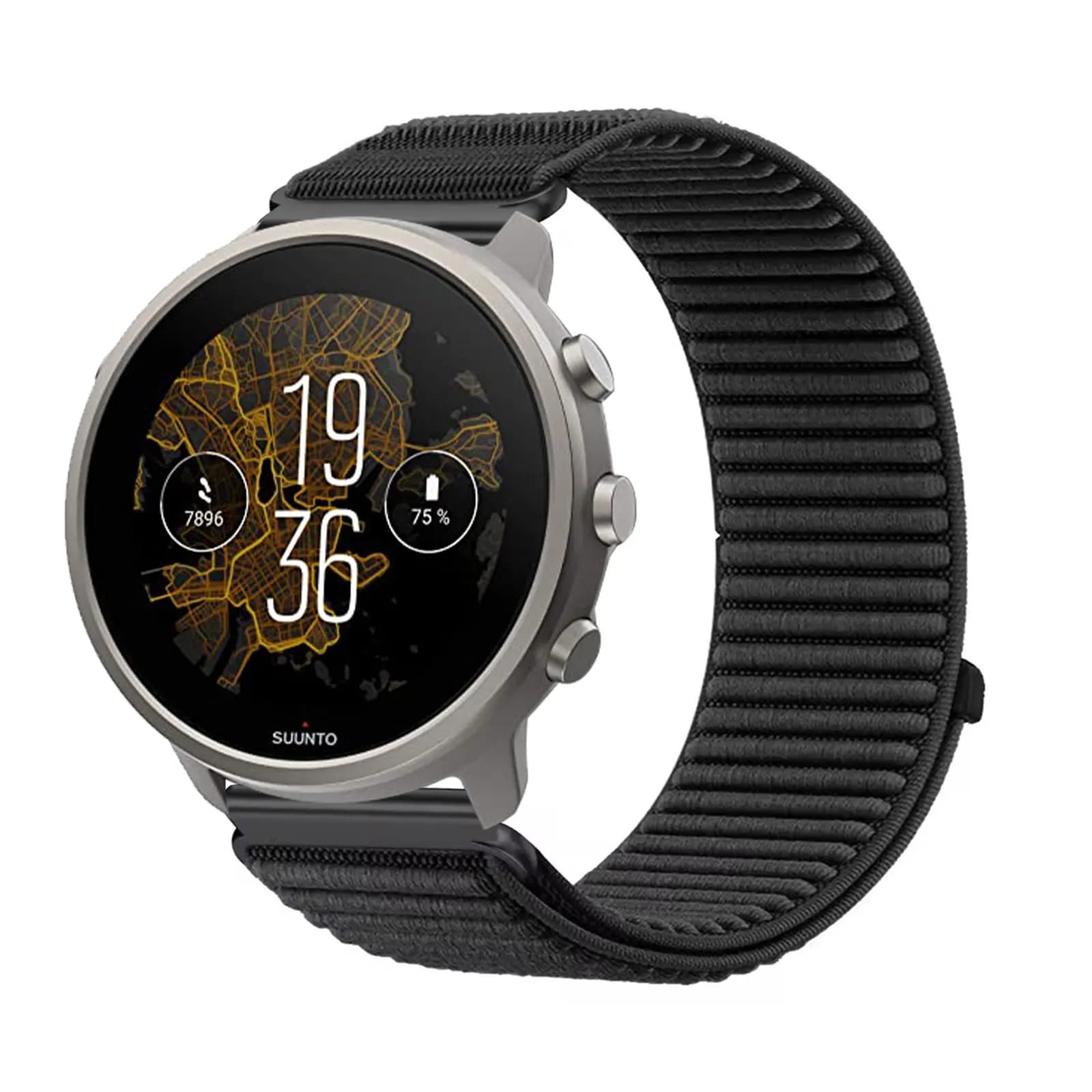 Fasce in nylon per Suunto 9/9 Titanium/9 Baro/Suunto 7/Suunto Spartan Sport Band, cinturino elastico in nylon con velcro morbido
