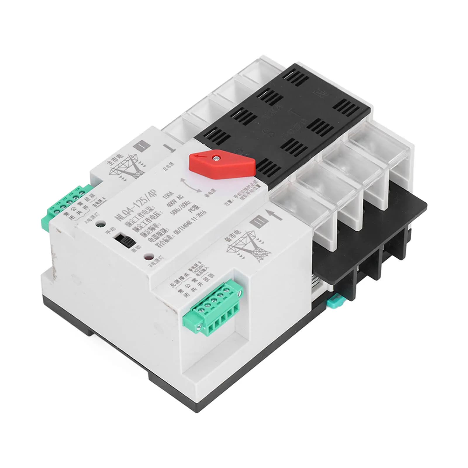 NLQ4-125/4P Circuito interruttore di trasferimento automatico a doppia alimentazione Controller di trasferimento rapido Controller Millisecond 400 V CA 100 A