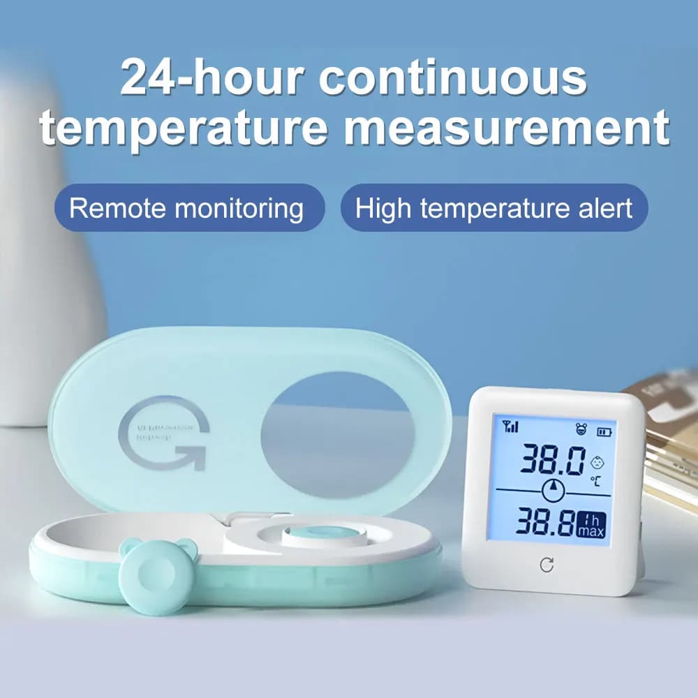 Termometro medico per bambini Axilla Body, monitor desktop in tempo reale 24 ore su 24 per adulti e neonati Termometro digitale, tracciamento APP