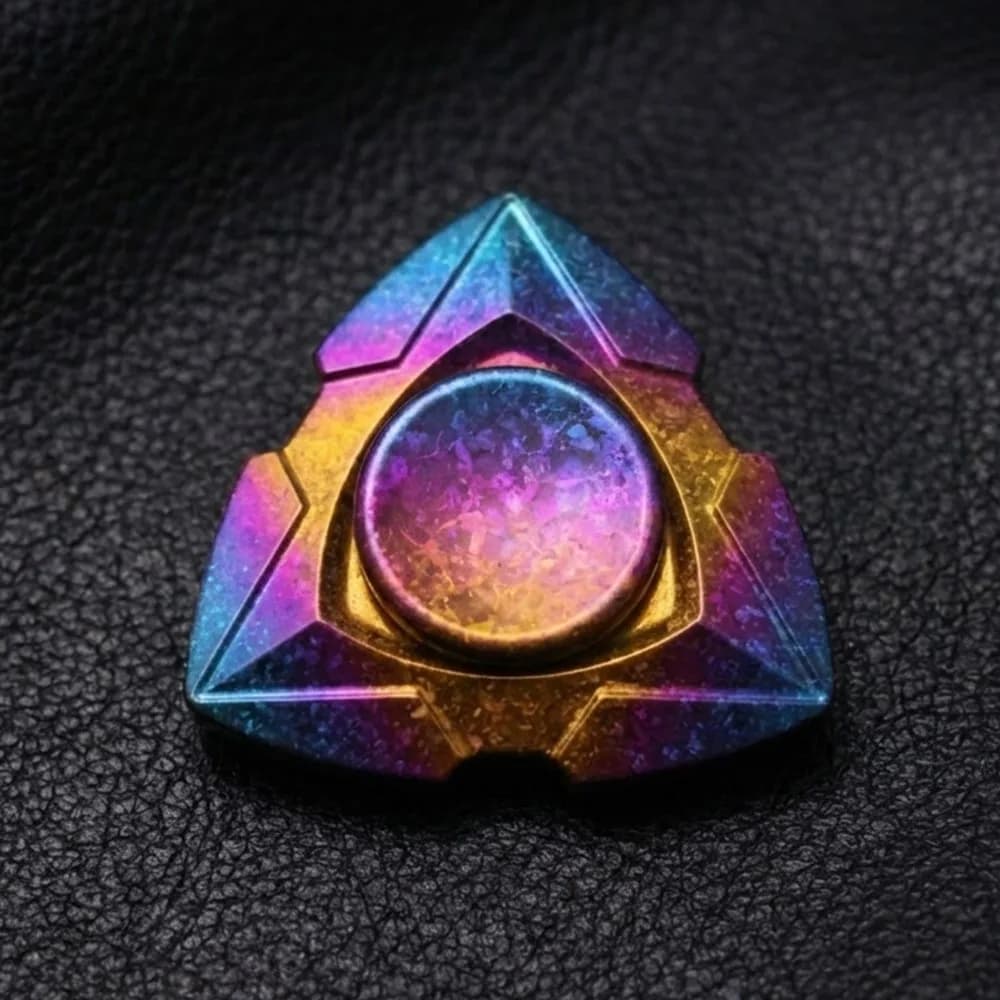 Ele EDC Crystal Ti Fidget Spinner Giocattolo antistress Accessori da scrivania per ufficio Manipolazione Sensazione Spinner Fidget Toys per adulti