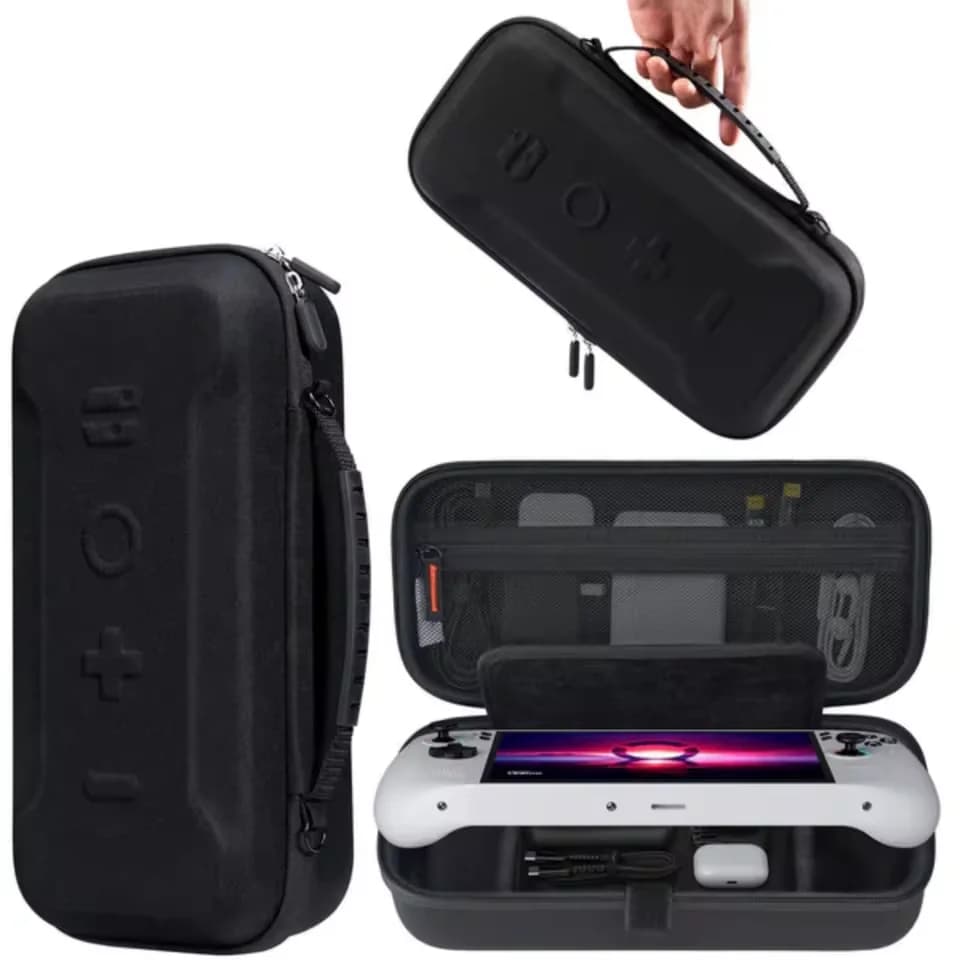 Custodia rigida in EVA per console di gioco portatile Lenovo Legion Go S Custodia protettiva antiurto da viaggio con tasca in rete