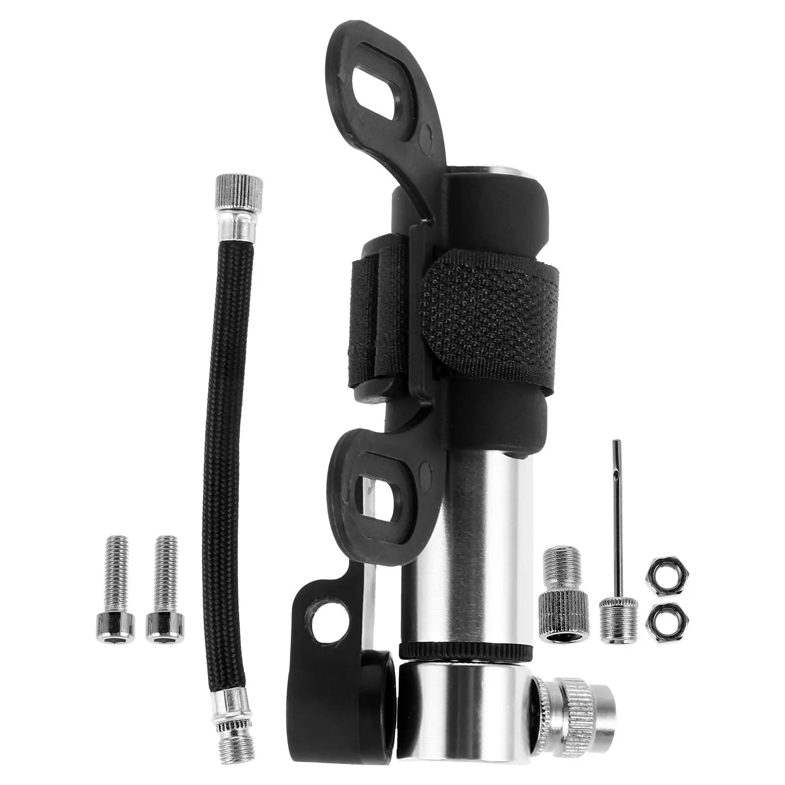 Set Mini Pompa Portatile per Bicicletta, Compatta ad Alta Pressione, Facile da Trasportare per Gonfiaggio Pneumatici da Ciclismo ed Escursionismo
