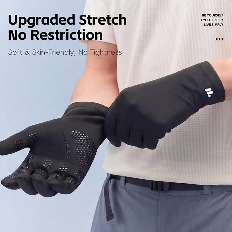 WEST BIKING Summer Cycling Gloves Breathable MTB Road Bike Non-slip Gloves Touch Screen Spring Full Finger Riding Gloves