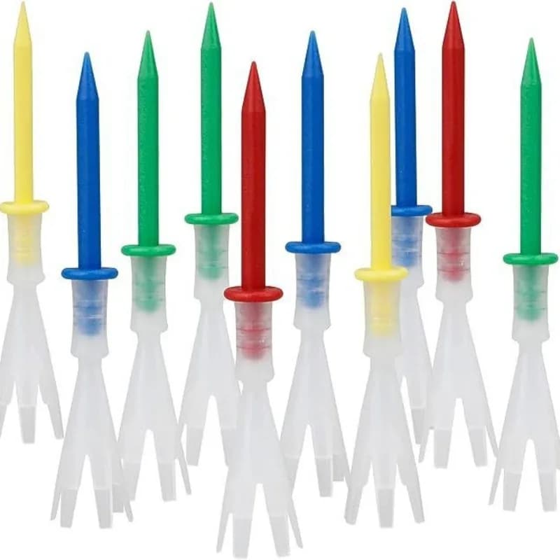 1 Pezzo Supporto per Palline da Golf in Plastica con Sei Punte, Tee da Golf, Accessori e Forniture per Golf, Marcatore per Palline da Golf