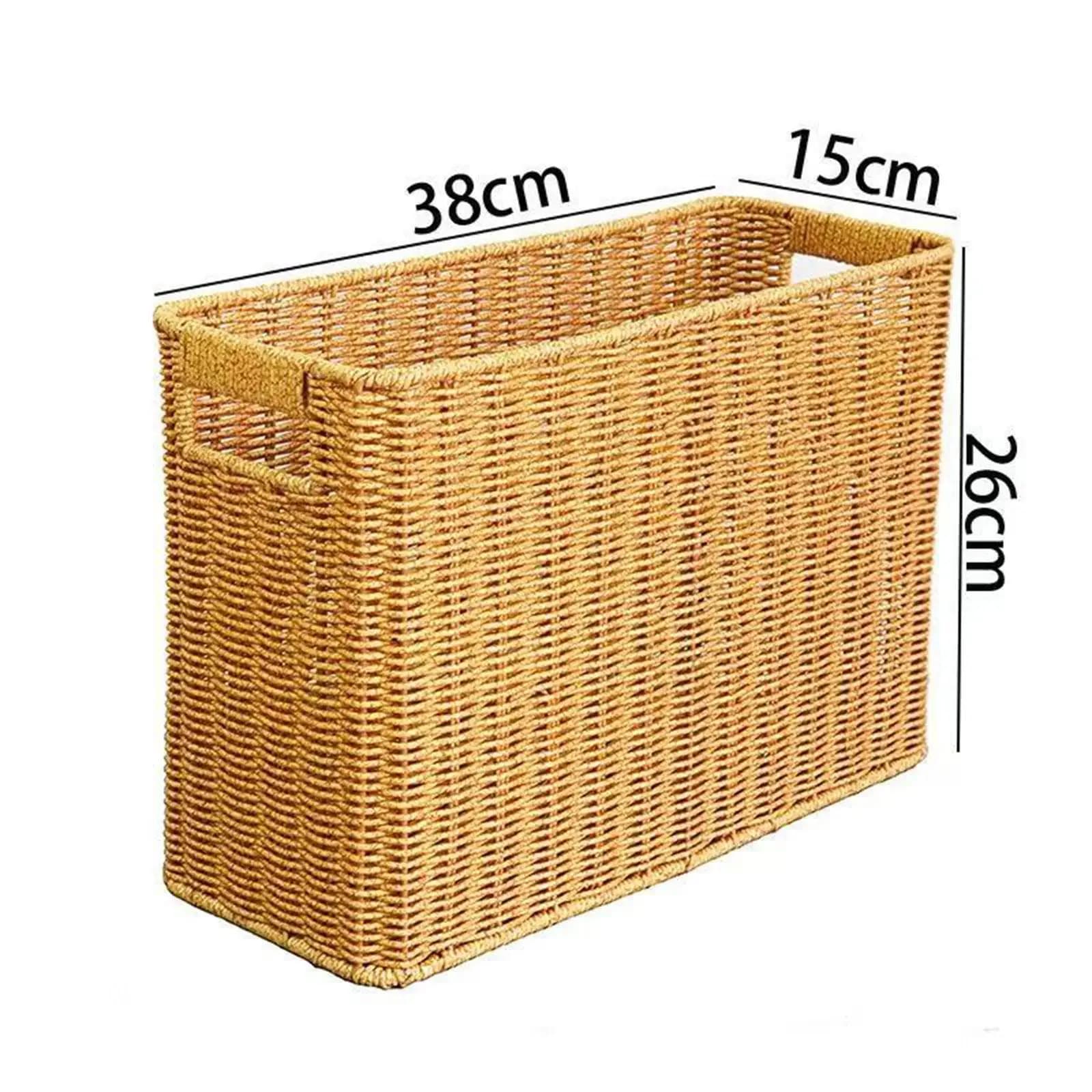Contenitore Stretto e Alto, Mini Cestino Organizer, Contenitore in Plastica per Uso Decorativo in Casa e Ufficio