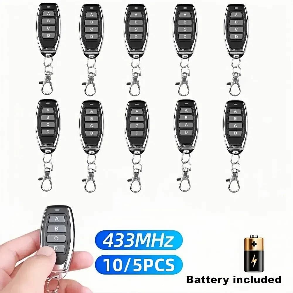 433 MHz 4CH EV1527 Interruttore di telecomando Codice di apprendimento Trasmettitore RF Controller wireless per allarme apriporta garage casa intelligente