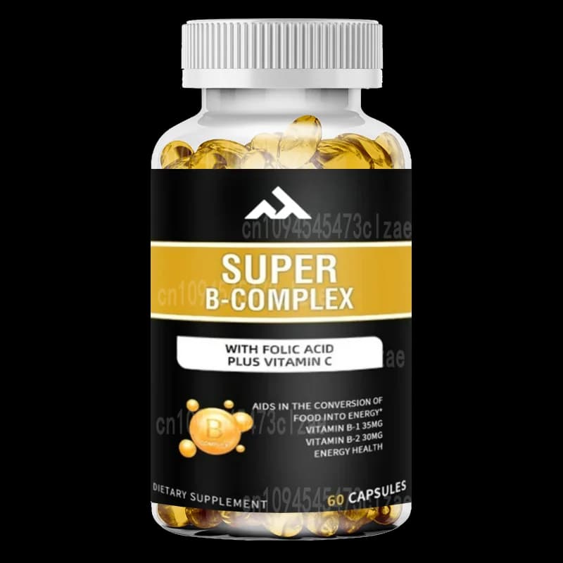 The complex vitamin B capsule helps relieve fatigue, improve digestion, reduce stress, better mood support, immune supplement