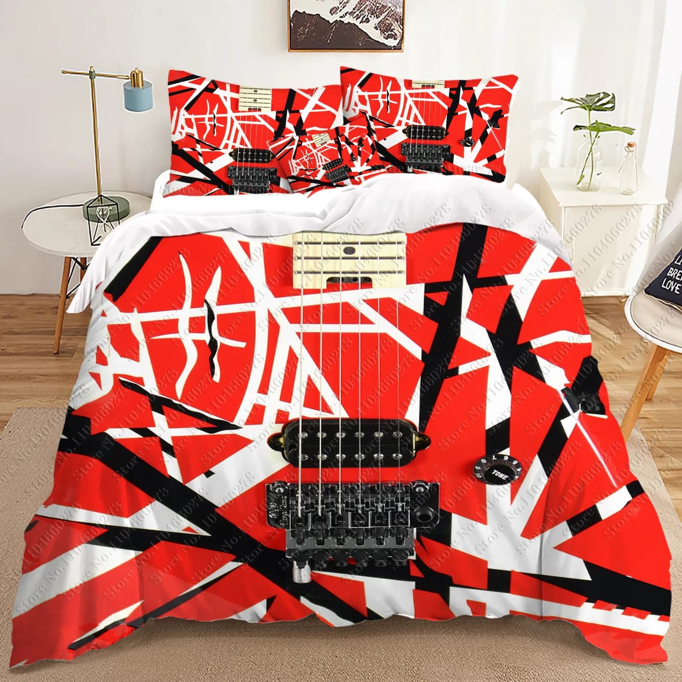 New singer Eddie Van Halen Set Bed linen Set Single Twin Full Queen King Size Bedding set for adult children