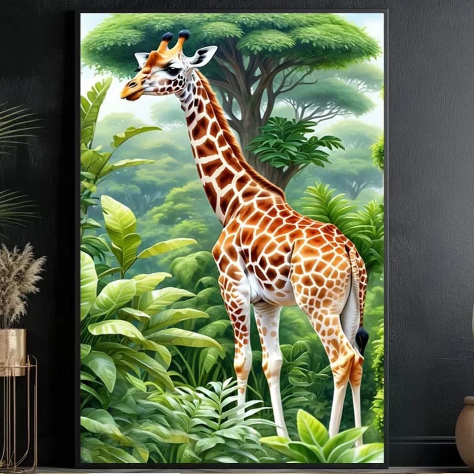DIY Diamond Painting New Arrival Animal Full Square Round Drill Mosaic Embroidery Giraffe Cross Stitch Kits Home Decoration Gi