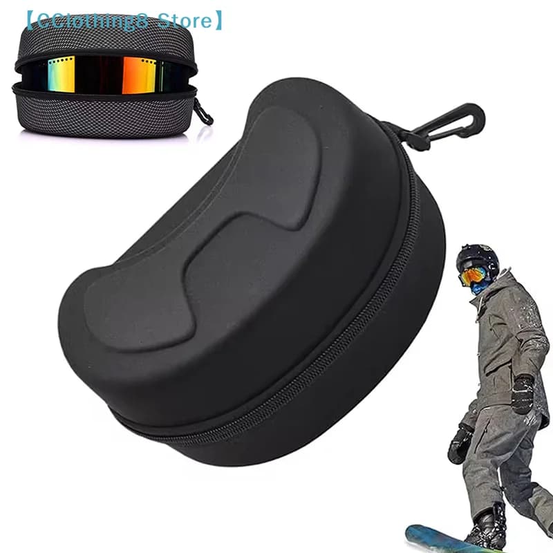 Scatola per occhiali da sci e snowboard, custodia protettiva portatile in EVA rigida, custodia resistente all'acqua e antiurto, accessori per sci【AliS8】