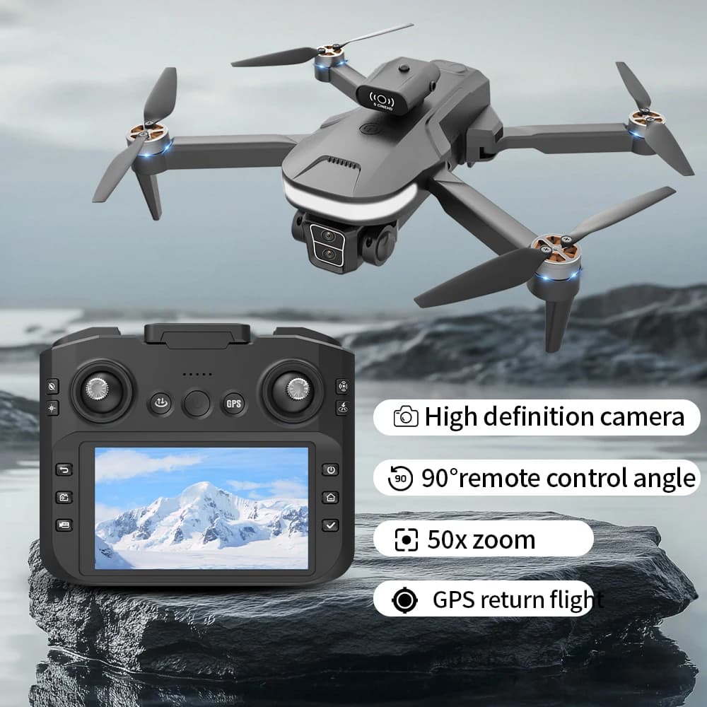 drone with double professional camera 8K studio with remote control with 4,5 inch screen 360 ° Avoiding omnidirectional obstacles
