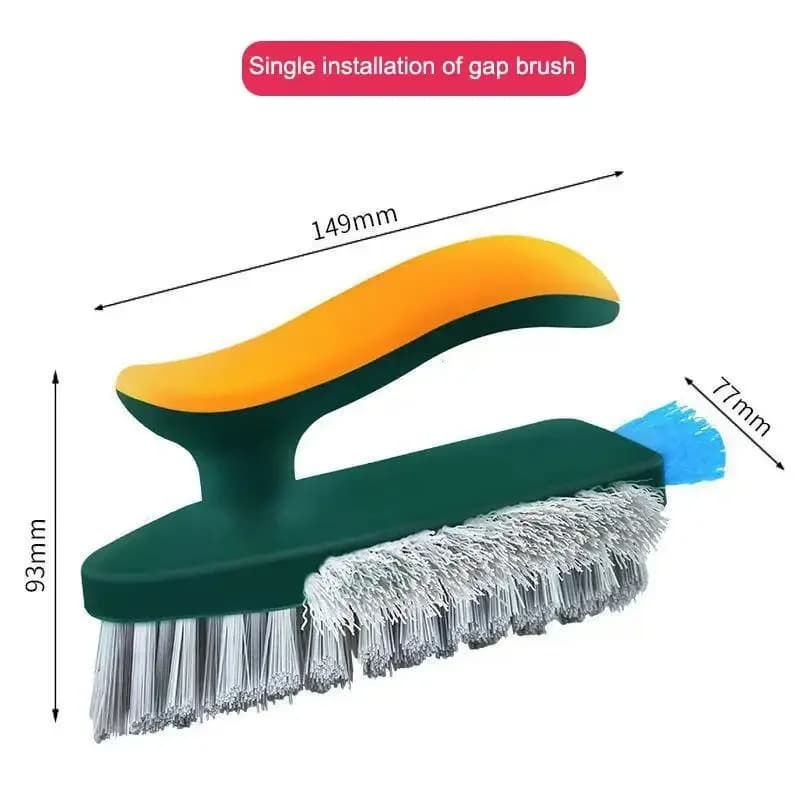 Multifunctional brush for cleaning cracks and grooves - 90 ° V-slots for deep decontamination, anti-slip ergonomic handle