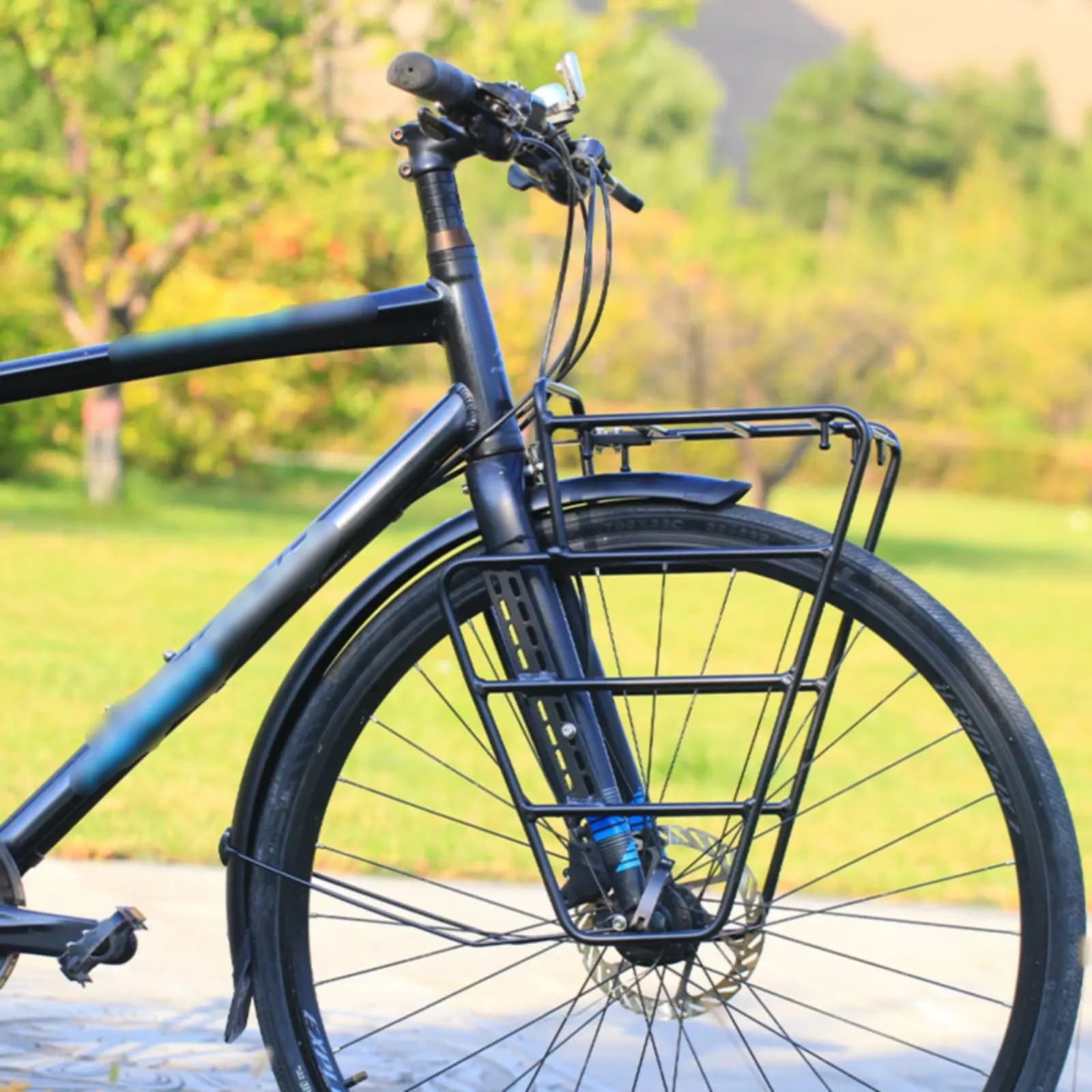 Portapacchi Anteriore per Bici Gravel in Lega di Alluminio, Portapacchi Universale per Bici da Turismo