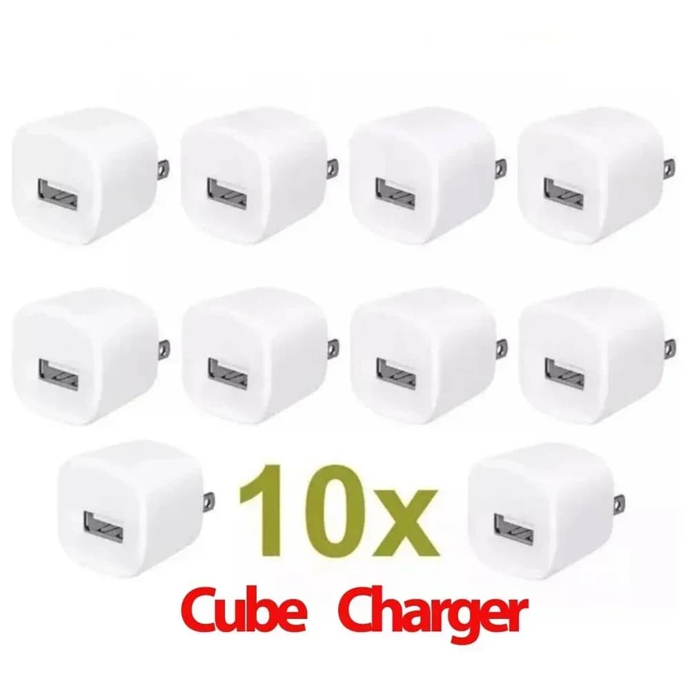 10 pz/lotto US/EU Plug 5V 1A AC caricatore USB adattatore di alimentazione da parete per Samsung iPhone 7 8 X Xr Xs max HTC cellulari