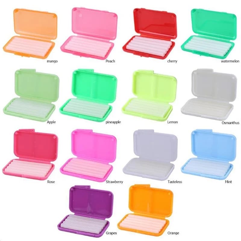 10 boxes of orthodontic wax to relieve irritations and pains, wax for orthodontic appliances, teeth whitening, oral hygiene tool, orthodontic wax to fruit taste