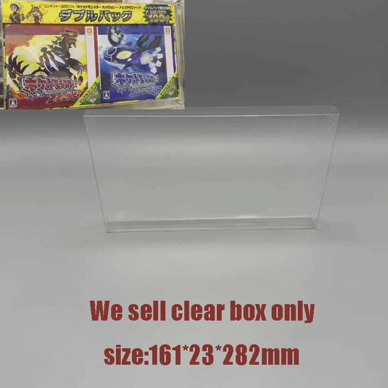 Custodia Protettiva Trasparente Antipolvere per Display 3DS Omega Ruby Alpha Sapphire Bundle Giappone